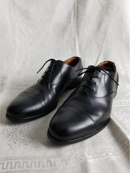 Wolf & Shepherd Black Leather Oxfords Derbys Mens 12.5 Cap Toe Dress Shoes main image 8
